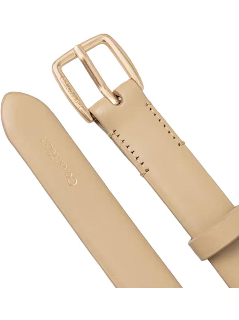 Cinto Bege Calvin Klein Jeans Essential Buckle para Mulher Bege - Kiabi