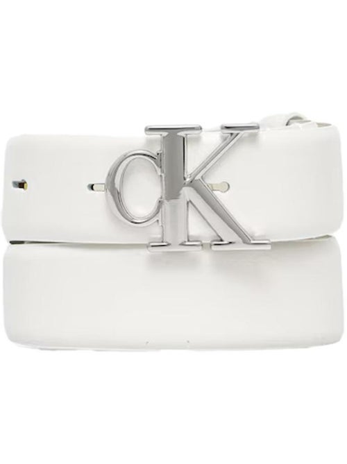 Cinto branco calvin klein jeans com fivela para mulher - Kiabi Cinto branco calvin klein jeans com fivela para mulher - Kiabi