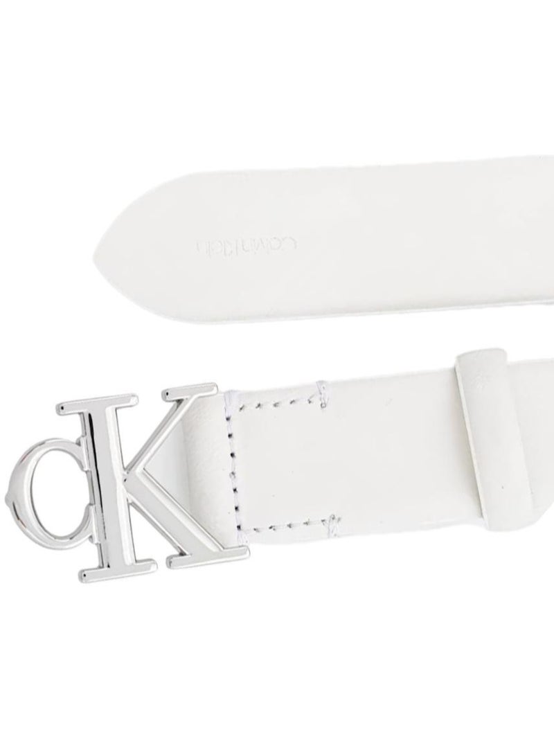 Cinto branco calvin klein jeans com fivela para mulher Branco - Kiabi