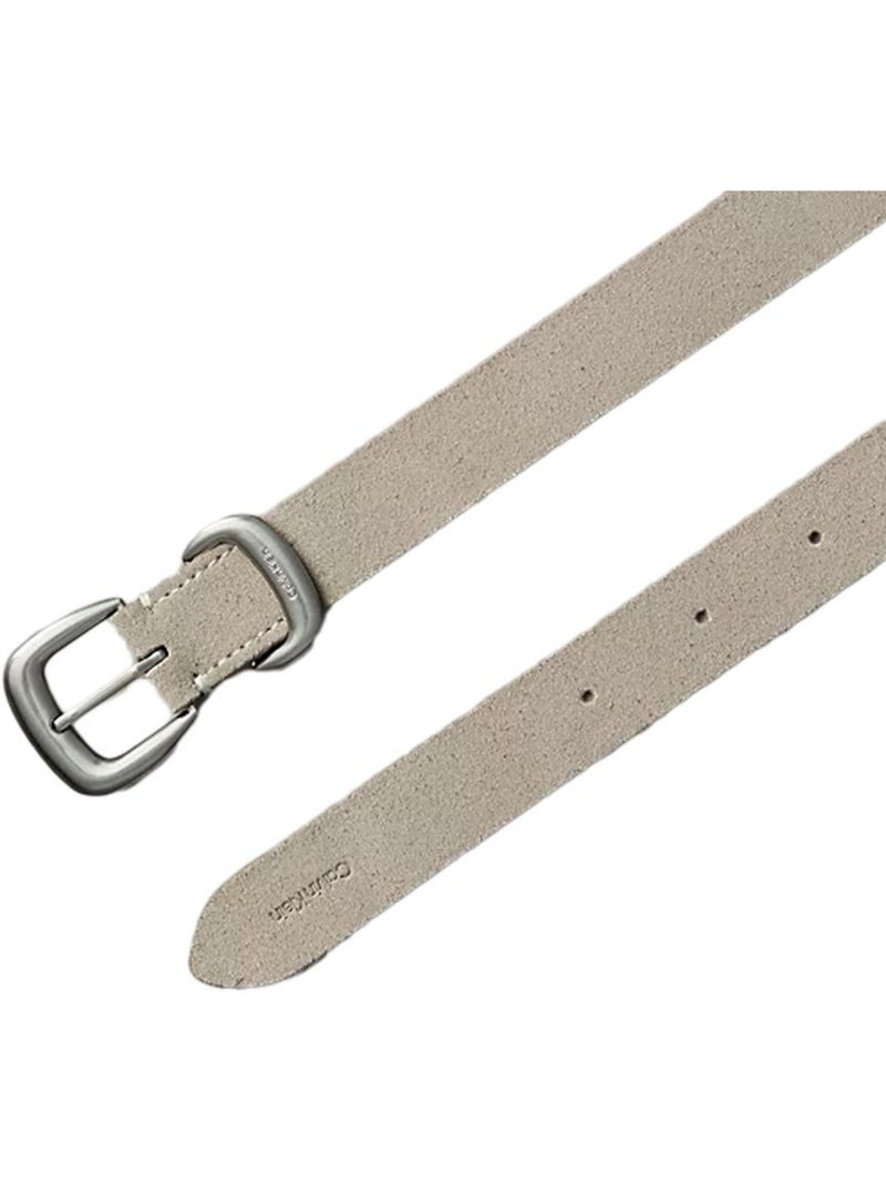Cinto Calvin Klein Jeans em Camurça Taupe/Prateado para Mulher - Conjunto de 2 Peças Greige - Kiabi