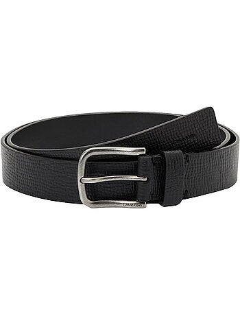 Cinto calvin klein preto para homem fivela redonda 35mm