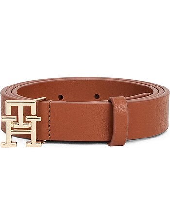 Cinto Camel para Mulher Tommy Hilfiger com Logo TH 2.5
