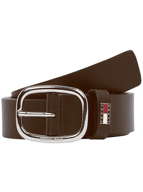 Cinto castanho escuro tommy hilfiger oval para mulher - Kiabi Cinto castanho escuro tommy hilfiger oval para mulher - Kiabi