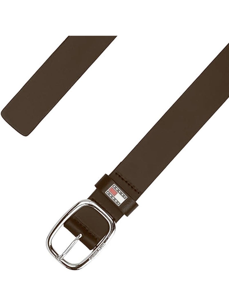 Cinto castanho escuro tommy hilfiger oval para mulher Preto - Kiabi