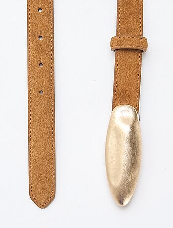 Cinto com aspeto de camurça