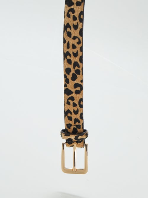 Cinto com estampado 'leopardo' - Kiabi