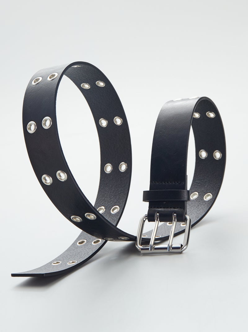 Cinto com ilhoses de fantasia Preto - Kiabi