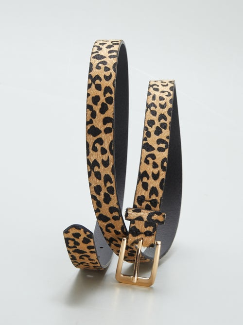 Cinto com padrão leopardo - Kiabi