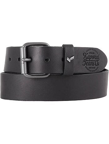 Cinto de Couro Preto Masculino Kaporal HEBER
