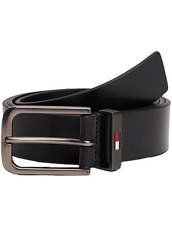 Cinto de Couro Preto para Homem Tommy Hilfiger