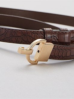 Cinto efeito crocodilo - Kiabi