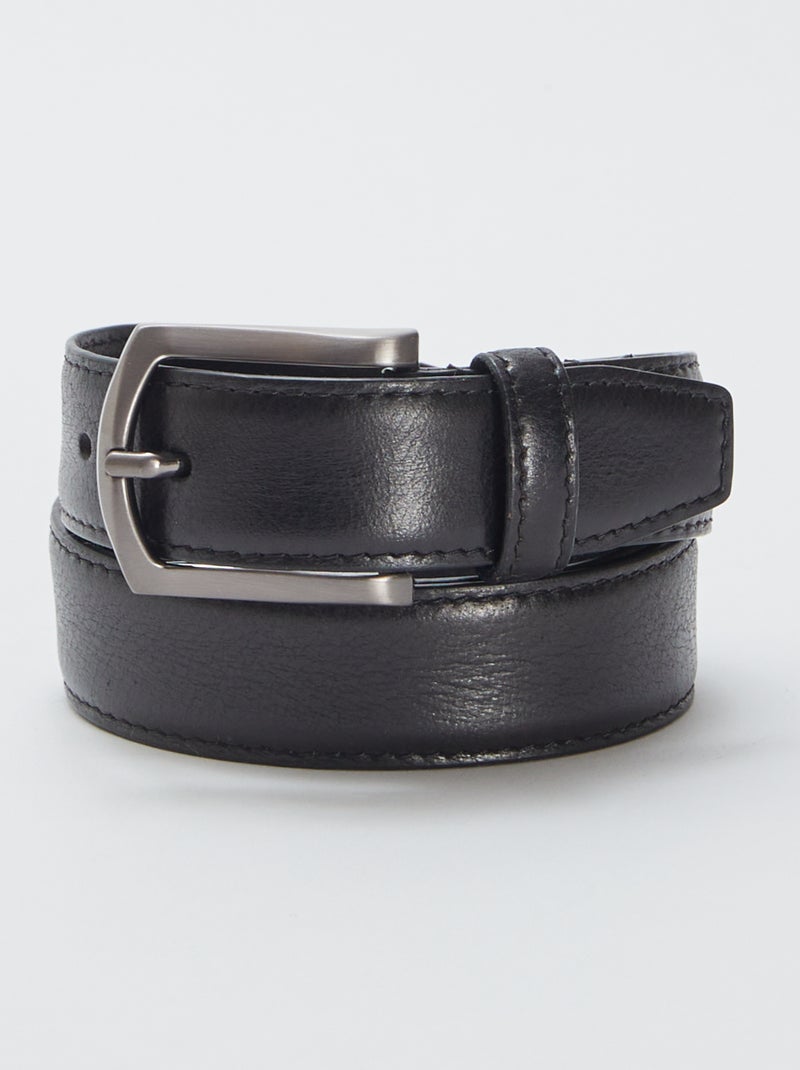 Cinto em pele PRETO - Kiabi
