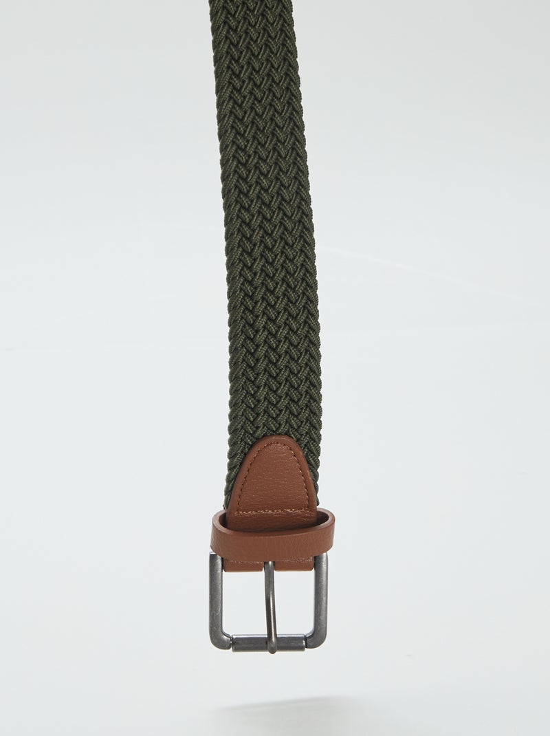 Cinto entrançado elástico CAQUI - Kiabi