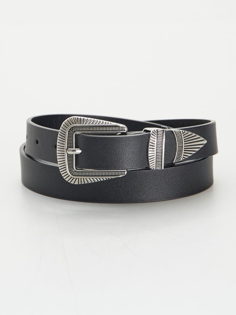 Cinto estilo Western PRETO - Kiabi