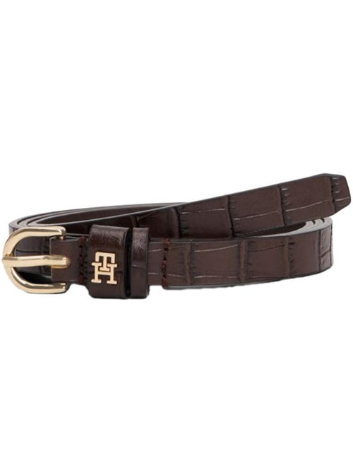 Cinto Feminino Tommy Hilfiger Essential Castanho Escuro - Kiabi Cinto Feminino Tommy Hilfiger Essential Castanho Escuro - Kiabi