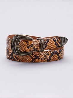 Cinto fino com motivo 'escamas' - Kiabi