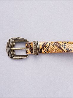 Cinto fino com motivo 'escamas' - Kiabi