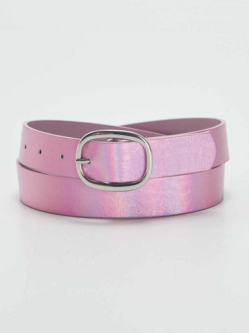 Cinto iridescente ROSA - Kiabi