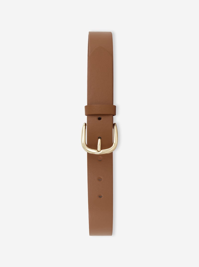 Cinto liso básico Camel - Kiabi