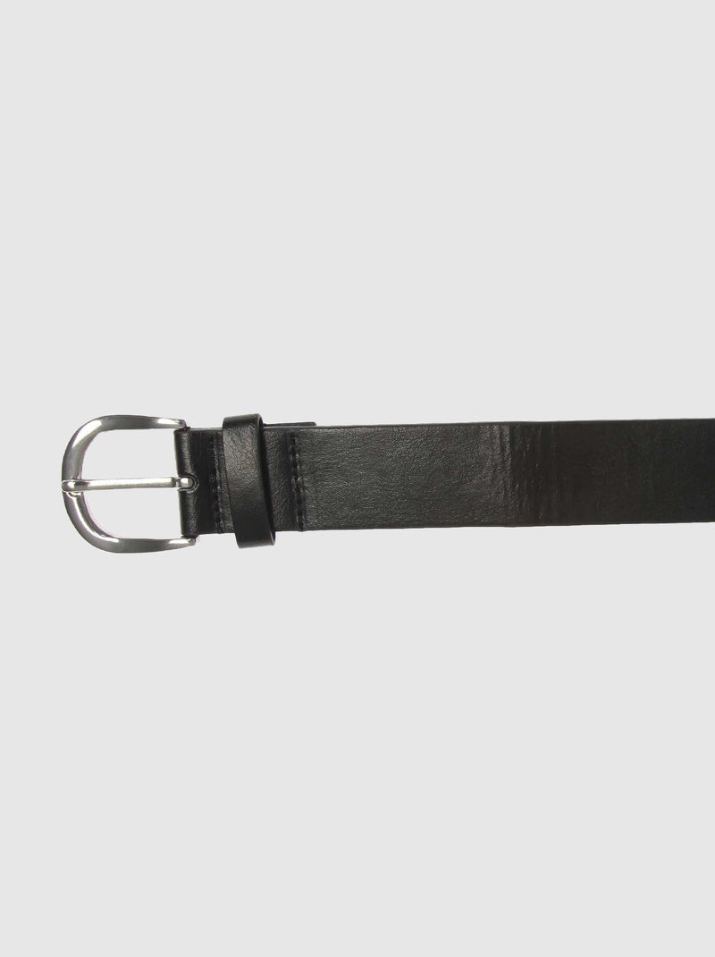 Cinto liso básico Preto - Kiabi