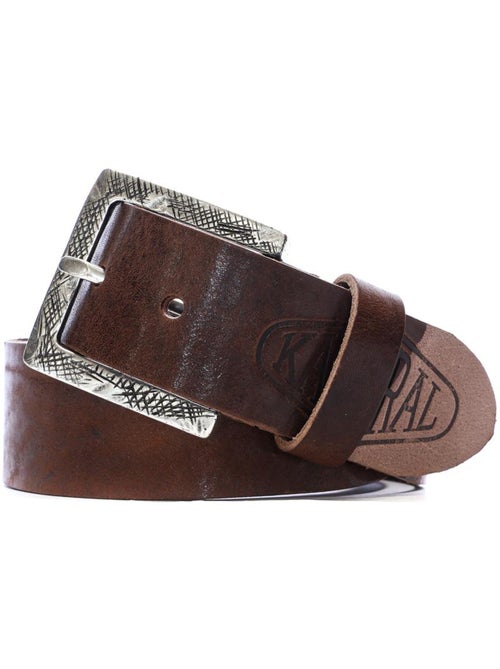 Cinto Masculino Castanho Kaporal James - Kiabi