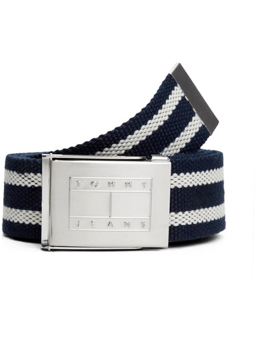 Cinto Masculino Tommy Hilfiger Daily Stripes Azul Marinho - Kiabi
