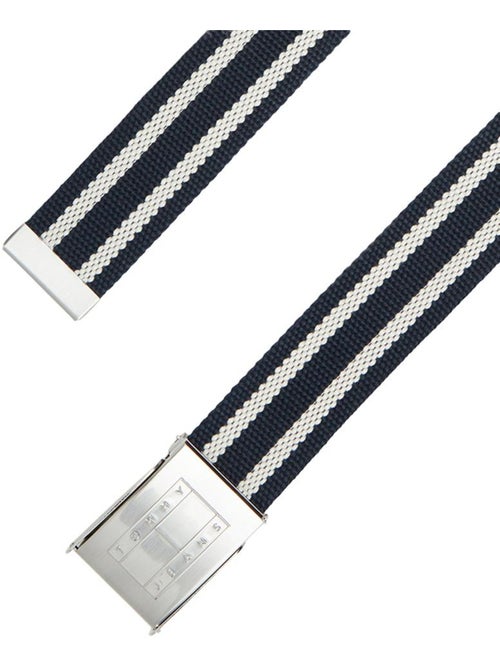 Cinto Masculino Tommy Hilfiger Daily Stripes Azul Marinho - Kiabi