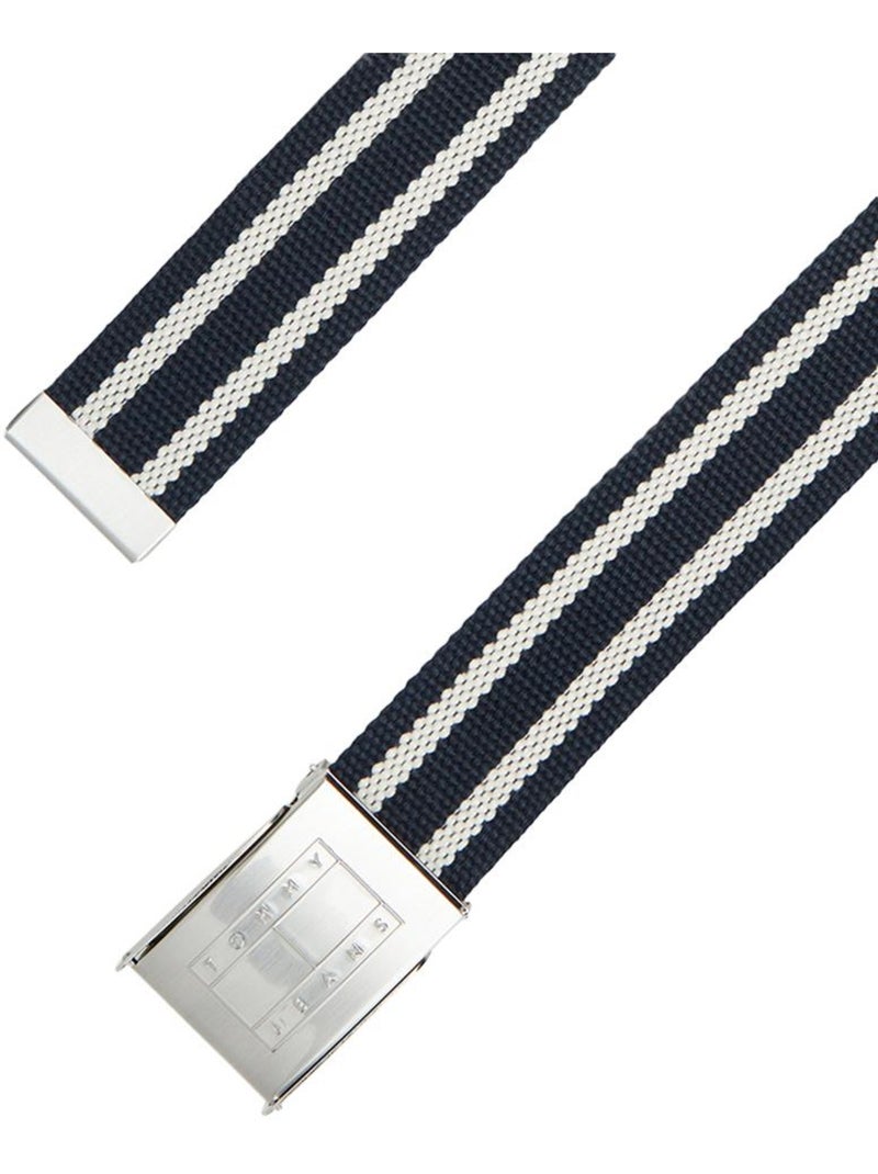 Cinto Masculino Tommy Hilfiger Daily Stripes Azul Marinho Azul-marinho - Kiabi