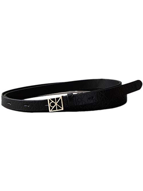 Cinto preto calvin klein jeans emblem para mulher lv04f7048g - Kiabi