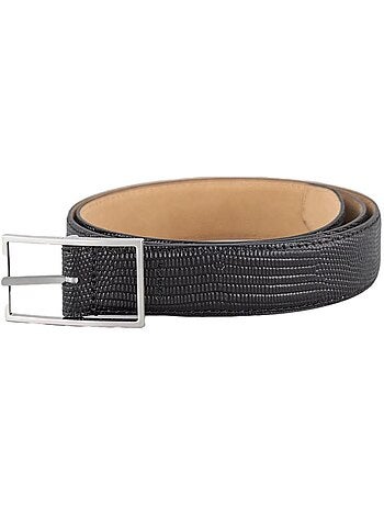 Cinto Preto Calvin Klein Jeans Lizar para Mulher
