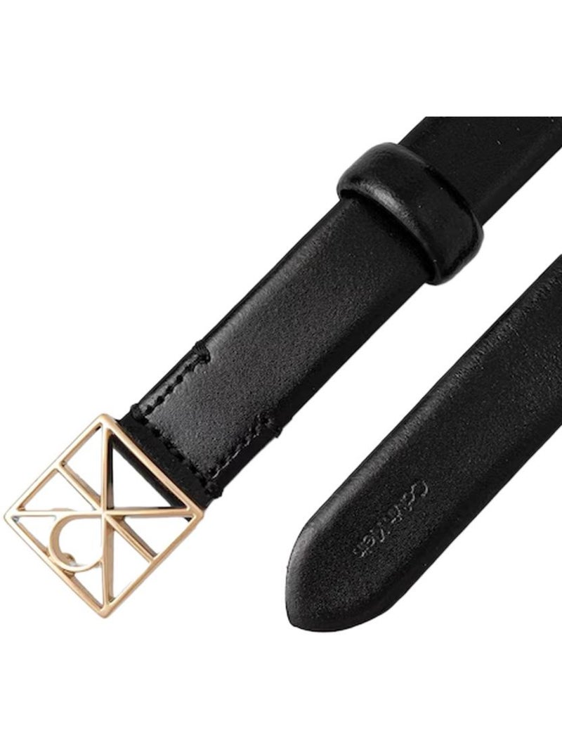 Cinto Preto Feminino Calvin Klein Jeans com Emblema Preto - Kiabi