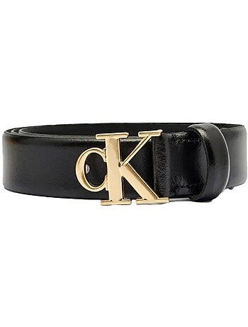 Cinto Preto Feminino Calvin Klein Jeans com Fivela