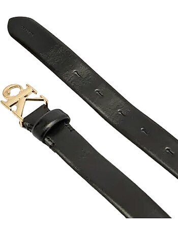 Cinto Preto Feminino Calvin Klein Jeans com Fivela