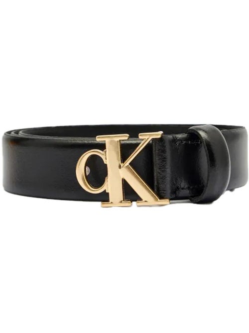 Cinto preto feminino calvin klein jeans com fivela - Kiabi