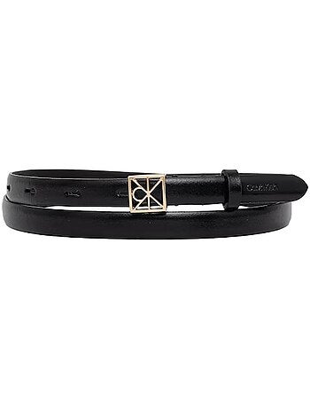 Cinto Preto Feminino Calvin Klein Jeans Fivela 15mm
