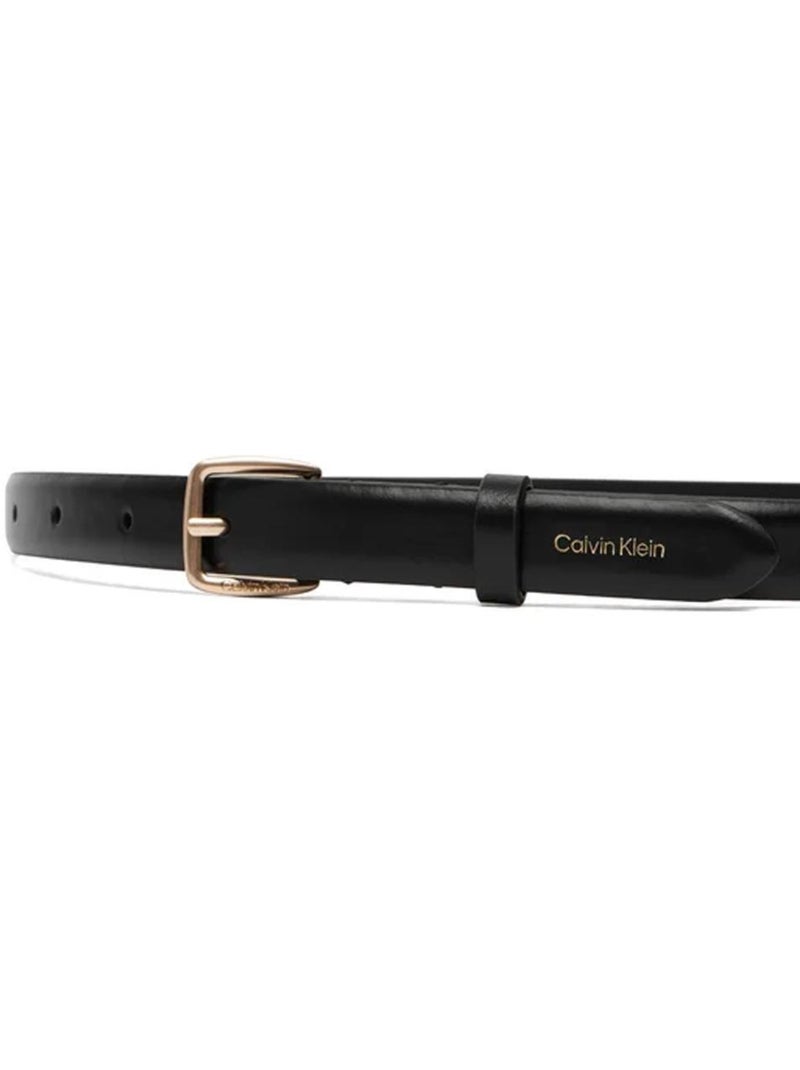 Cinto Preto Feminino Calvin Klein Jeans Fivela Essencial Preto - Kiabi
