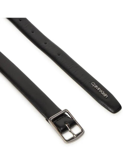 Cinto Preto Feminino Calvin Klein Jeans Fivela Quadrada Slim - Kiabi