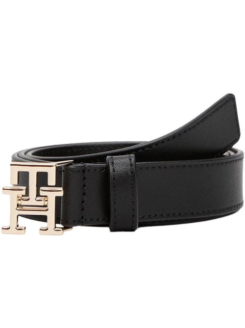 Cinto preto feminino tommy hilfiger com logótipo th 2.5 - Kiabi
