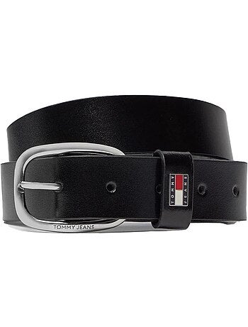 Cinto Preto Feminino Tommy Hilfiger Oval 3.0