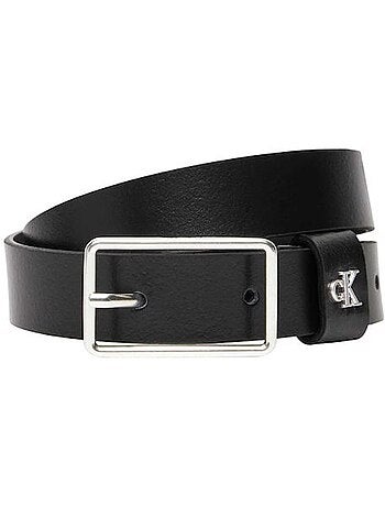 Cinto Preto Masculino Calvin Klein Jeans com Fivela