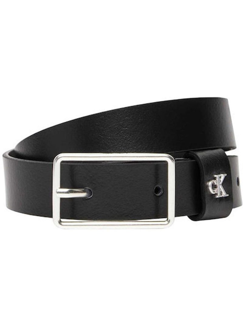 Cinto Preto Masculino Calvin Klein Jeans com Fivela Preto - Kiabi