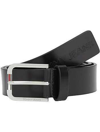 Cinto preto masculino tommy hilfiger tjm austin