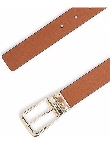 Cinto reversível tommy hilfiger para mulher preto/castanho livre 3.0