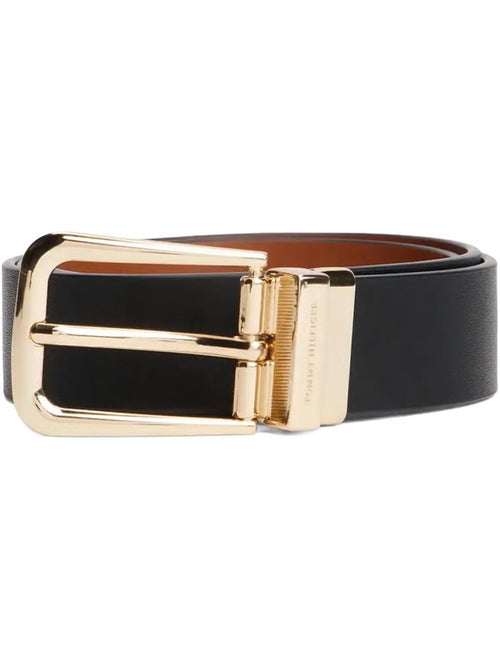 Cinto reversível tommy hilfiger para mulher preto/castanho livre 3.0 - Kiabi Cinto reversível tommy hilfiger para mulher preto/castanho livre 3.0 - Kiabi