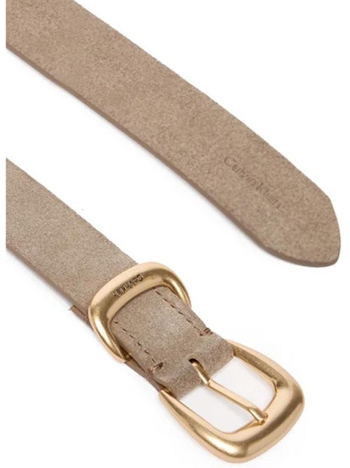 Cinto taupe calvin klein jeans em camurça para mulher - Kiabi