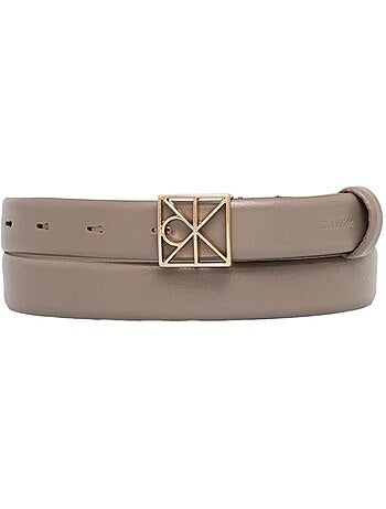Cinto Taupe Calvin Klein Jeans Emblem para Mulher