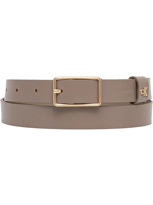 Cinto Taupe Calvin Klein para Mulher com Fivela Quadrada - Kiabi Cinto Taupe Calvin Klein para Mulher com Fivela Quadrada - Kiabi