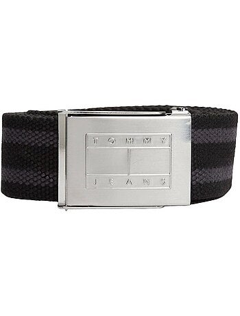 Cinto Tommy Hilfiger Daily Stripes Preto/Cinzento para Homem