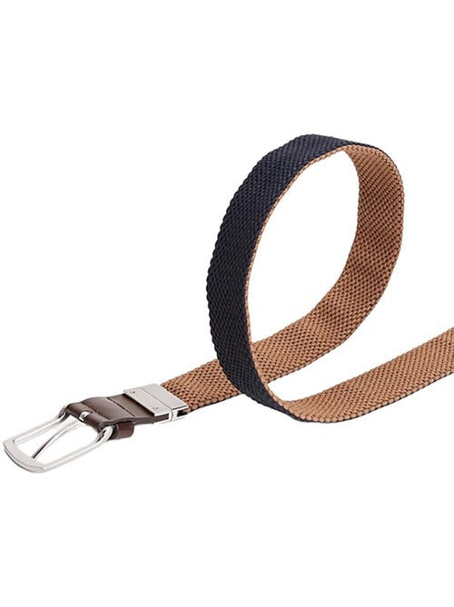 Cinto Tommy Hilfiger Denton em Castanho/Azul-Marinho para Homem - Kiabi
