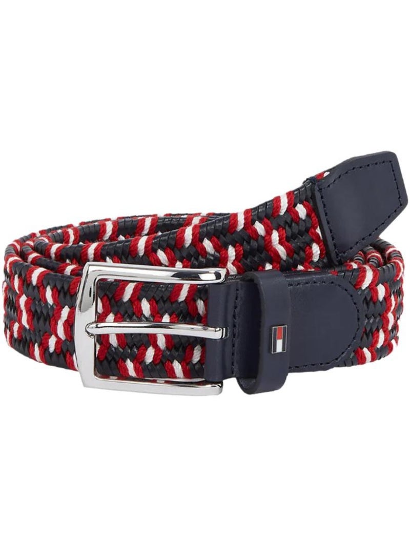 Cinto Tommy Hilfiger Dentons para Homem Azul-Marinho/Vermelho Vermelho - Kiabi